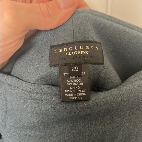 Sanctuary grayish blue Wool Blend Trousers - Picture 2 of 7